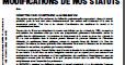 Bulletin modifications des statuts