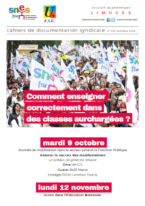 Bulletin académique 362 - Octobre 2018