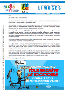 Bulletin académique 354 - septembre 2017