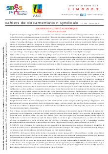 Bulletin académique 380 - Février 2021