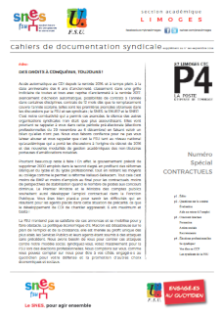 Bulletin contractuels - septembre 2018