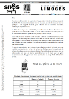 Bulletin académique Avril 2016 n°343