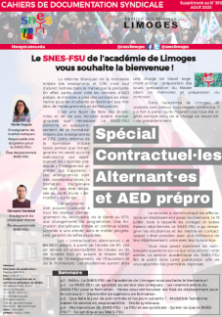 Bulletin académique 399sup - Août 2023 - Spécial contractuels alternants