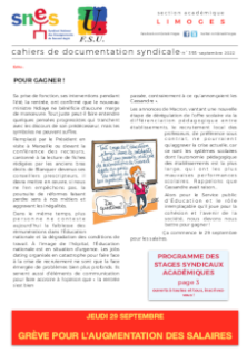 Bulletin académique 393 - Septembre 2022