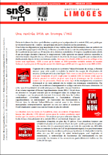 Bulletin académique Février 2016 n°341