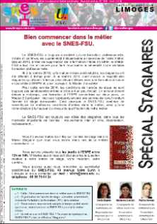 Bulletin stagiaire rentrée 2016