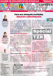 Bulletin académique spécial TZR - Septembre 2018