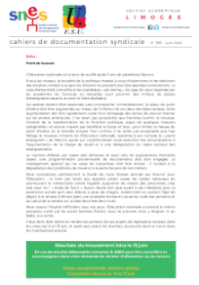 Bulletin académique 391 - Juin 2022