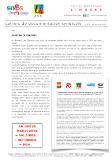 Bulletin académique 379 - Décembre 2020