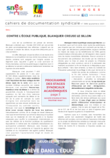 Bulletin académique 386 - Septembre 2021