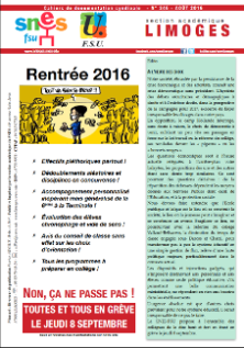 Bulletin n°346 août 2016