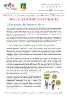 Bulletin académique 372sup - Janvier 2020 - Spécial réforme des retraites