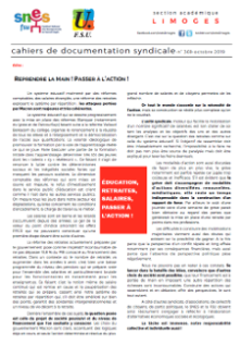 Bulletin académique 369 - Octobre 2019