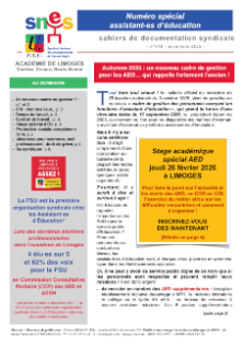 Bulletin académique - Automne 2025 - Spécial AED