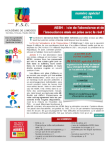 Bulletin académique 393sup - Septembre 2022 - Spécial AESH