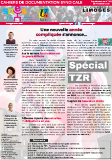 Bulletin académique spécial TZR - Septembre 2019