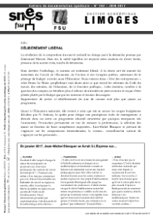 Bulletin académique 352 - Juin 2017