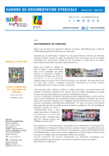 Bulletin académique 359 - Juin 2018