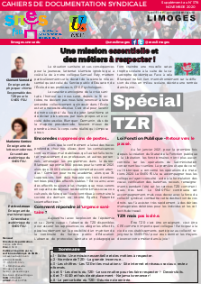 Bulletin académique spécial TZR - Novembre 2020