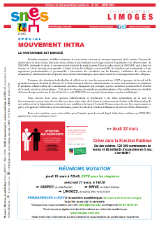 Bulletin académique 357 - Mars 2018 - Mouvement intra-académique