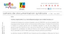 Bulletin académique 383 - Mai 2021