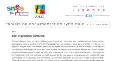 Bulletin académique 377 - Août 2020