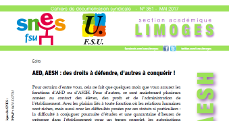Bulletin académique 351 - mai 2017 - Spécial AED/AESH