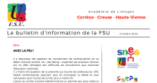 Bulletin contractuels - Octobre 2022