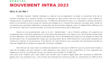 Bulletin académique 396 - Mars 2023 - Spécial Mouvement Intra