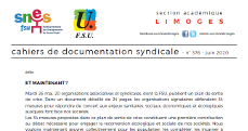 Bulletin académique 376 - Juin 2020