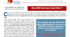 Bulletin académique 400sup - Septembre 2023 - Spécial AED