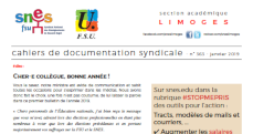 Bulletin académique 363 - Janvier 2019