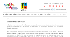 Bulletin académique 378 - Octobre 2020