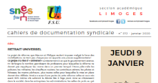 Bulletin académique 372 - Janvier 2020