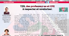 Bulletin académique spécial TZR - Septembre 2022