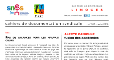 Bulletin académique 360 - Août 2018