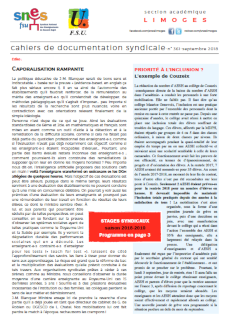 Bulletin académique 361 - Septembre 2018