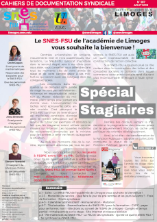 Bulletin Stagiaires - Août 2019