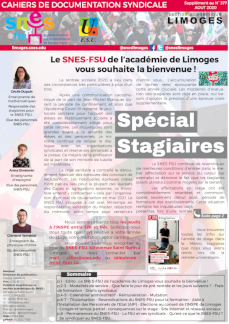 Bulletin Stagiaires - Août 2020