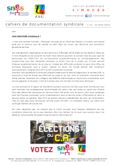 Bulletin académique 378 - Octobre 2020