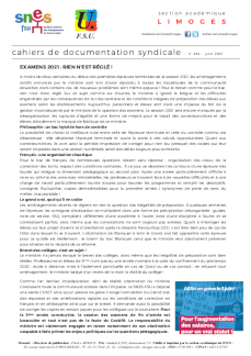 Bulletin académique 384 - Juin 2021