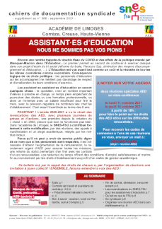 Bulletin AED - Septembre 2021