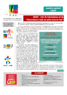 Bulletin académique 393sup - Septembre 2022 - Spécial AESH