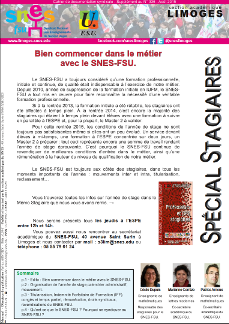 Bulletin stagiaire rentrée 2015