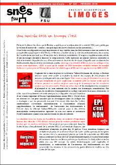 Bulletin académique Février 2016 n°341