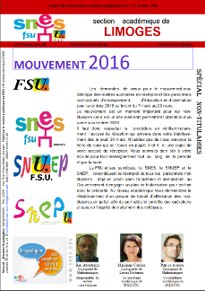 Bulletin non-titulaire n°341 février 2016
