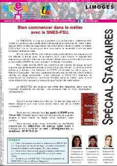 Bulletin stagiaire rentrée 2016