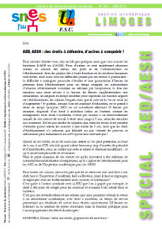 Bulletin académique 351 - mai 2017 - Spécial AED/AESH