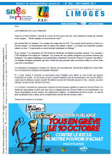 Bulletin académique 354 - septembre 2017