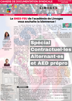 Bulletin académique 399sup - Août 2023 - Spécial contractuels alternants